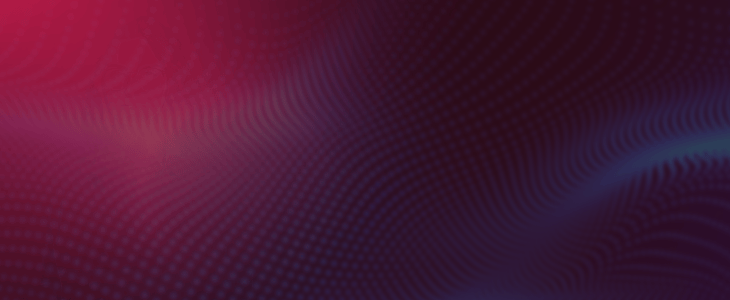 Abstract design with flowing red and blue waves, representing CFDs on technology stocks.